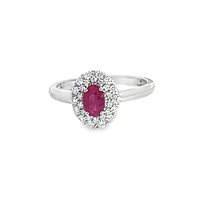 Anello Mirco Visconti Donna in Oro bianco Rubino 0.55 Ct LF449/B10R - LF449/B10R